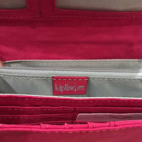 Kipling AC2378 Large Brownie Wallet - Pink/Fuschia Color - Picture 3 of 7